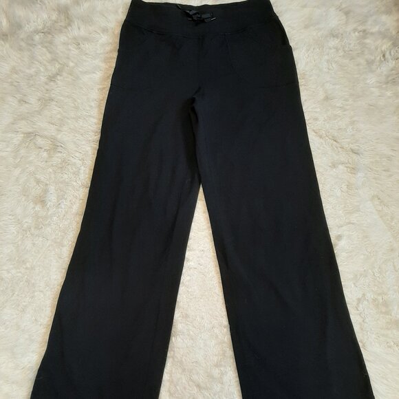 Vintage Lululemon Women's Black Groove Yoga Pants Size 6 - Picture 2 of 10